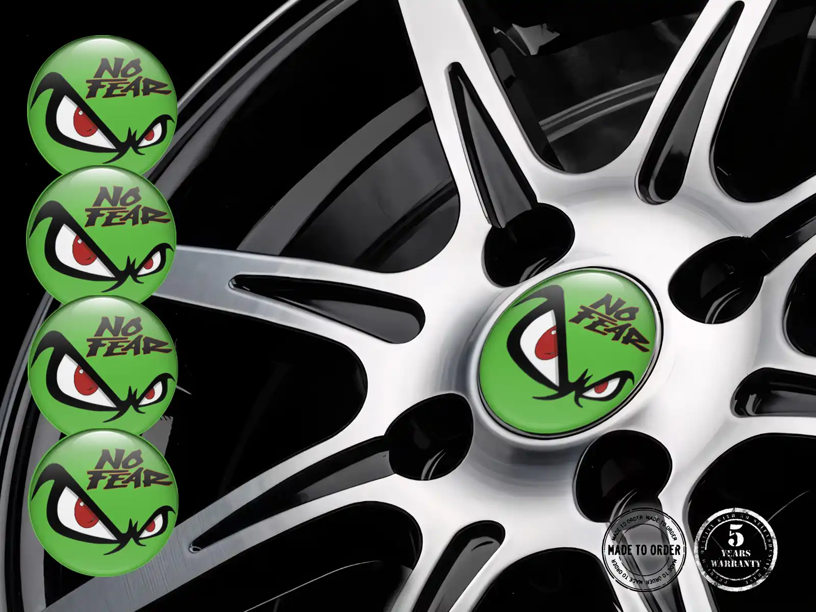 Rim Stickers Professional Temporal Surge Grid